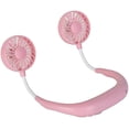 thumbnail image 1 of Ventilador de cuello portátil WEIHJMXG recargable por USB rosa, 1 of 5