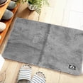 thumbnail image 2 of Alfombra suave para puerta, antideslizante, absorbente, alfombra para mesita de noche, alfombra para el hogar, baño, dormitorio, gris, 80x120cm, 2 of 11