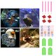thumbnail image 1 of 4 Piezas 5D DIY Taladro Diamante Pintura Animal Kit Del, 1 of 9