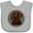AC-Heather Grey, variant on Inktastic Labrador Retriever Chocolate Lab Dog Boys or Girls Baby Bib