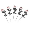 thumbnail image 4 of facefd Centres de Table en Polyester Roses Halloween Décorations de Fête Blanc Halloween Faux et Rouge, 4 of 9