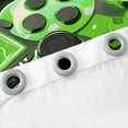 thumbnail image 3 of Gamer Curtains Game Console Curtains & Drapes Black and Green Gamepad Gaming 30%-50% Blackout Curtains 3D Cool Gamer Controller Window Curtains 52''Wx84''L, 3 of 6