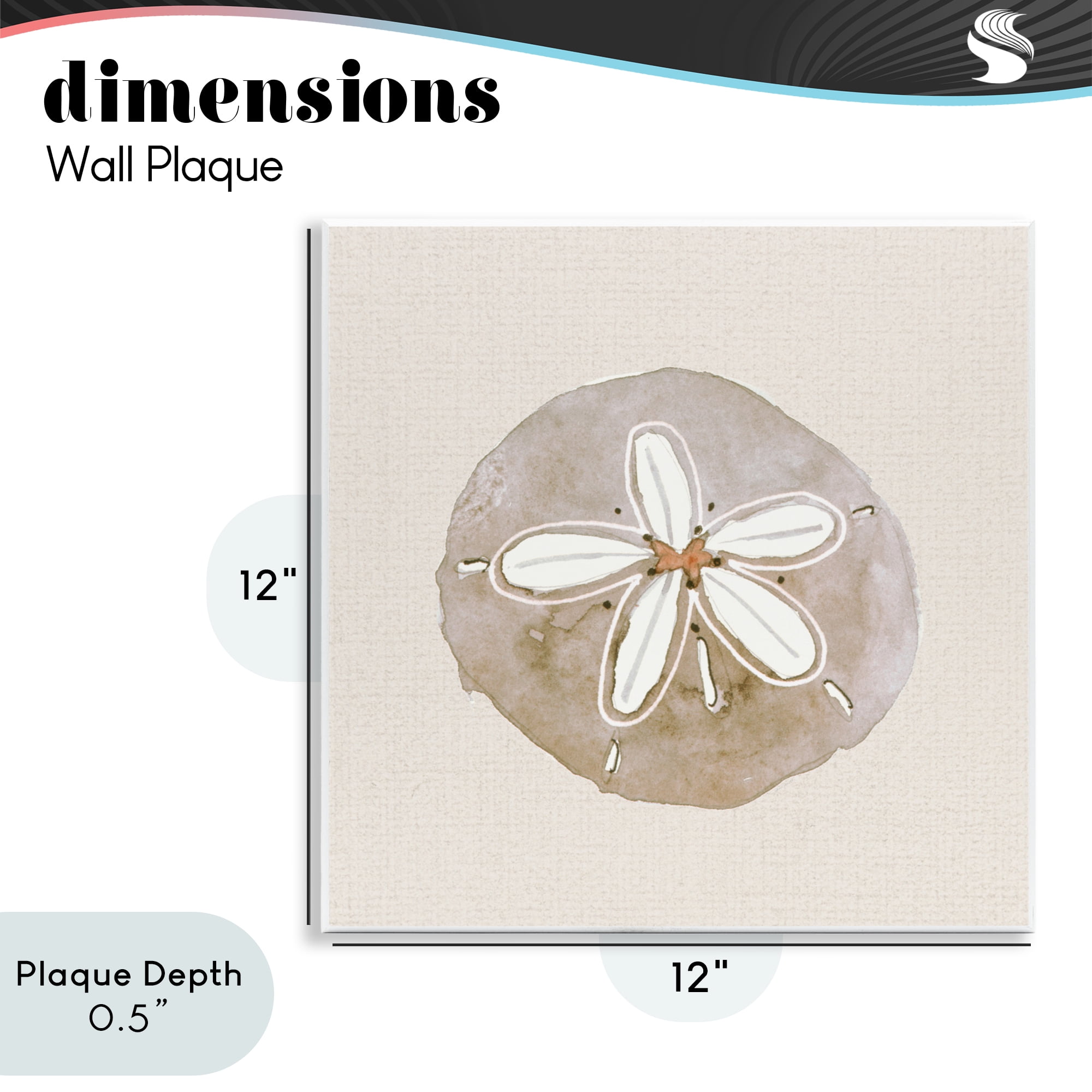 Stupell Industries Serene Beige Sand Dollar Wall Plaque Art, design by Lanie Loreth