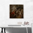thumbnail image 2 of ARTCANVAS Joshua At The Battle Of Ai Attended By Death Canvas Art Print by John Trumbull - Size: 18" x 18" (0.75" Deep), 2 of 9