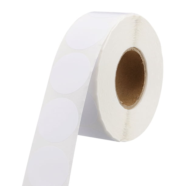 Etiquetas de Puntos Circulares Uxcell para Codificación de Colores, Etiquetas Adhesivas a Prueba de Agua para Organizar en Blanco