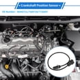 thumbnail image 2 of Unique Bargains 1 Pc Crankshaft Position Sensor for FIAT Panda I Hatchback 0.9 1992-1996 Sturdy Metal Plastic Black Engine Crank CKP Sensor, 2 of 6