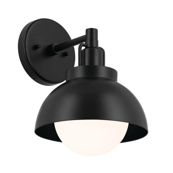 1 Light Wall Sconce-11.25 inches Tall and 8 inches Wide-Black Finish Bailey Street Home 147-Bel-5016928