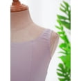 thumbnail image 5 of iixpin Kids Girls Sleeveless Ballet Dance Dress Gymnastic Tutu Skirted Leotard Dancewear Ballerina Outfits Dusty Pink 13-14, 5 of 7