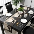 thumbnail image 3 of Vintage Forest Deer Table Runner 36 Inches Long, Rustic Country Wildlife Woodland Kitchen Coffee Dining Table Decoration for Home Party Birthday Wedding Home Decor 13x36 Inches, 3 of 8