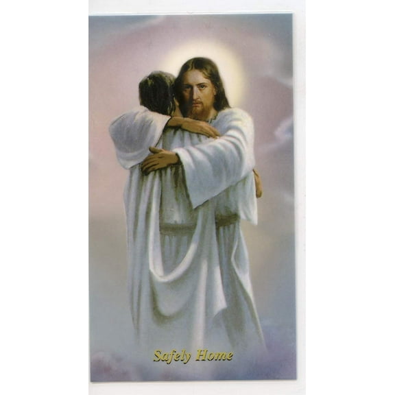 Safely Home holy card - laminated - Pack of 25