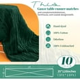 thumbnail image 3 of 10 Pack Dark Green Cheesecloth Table Runner, 10FT Gauze Boho Rustic Tablecloth for Wedding Reception, Bridal Shower Holiday Party, 3 of 9