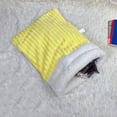 thumbnail image 4 of Hovmgk Cozy Pet Sleeping Bag, Soft Velvet Lining Tunnel for Small Animals, Ideal Winter Sleeping Bag for Felines & Small Pets, Snuggly Pet Bed, Comfortable Pink/Gray/Yellow, 4 of 6