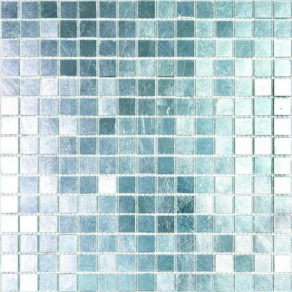 Apollo Tile Altin 12 in. x 12 in. Glossy Silver Glass Mosaic Wall and Floor Tile (20 sq. ft./case) (20-pack)