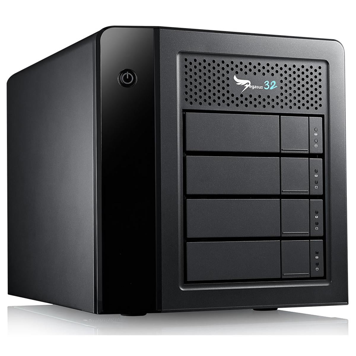 Promise Pegasus32 R4 - Hard drive array - 40 TB - 4 bays (SATA-600) - HDD 10 TB x 4 - Thunderbolt 3, USB 3.2 Gen 2 (external)