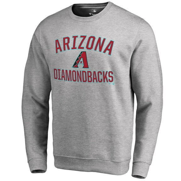 Men's Ash Arizona Diamondbacks Victory Arch Pullover Sweatshirt