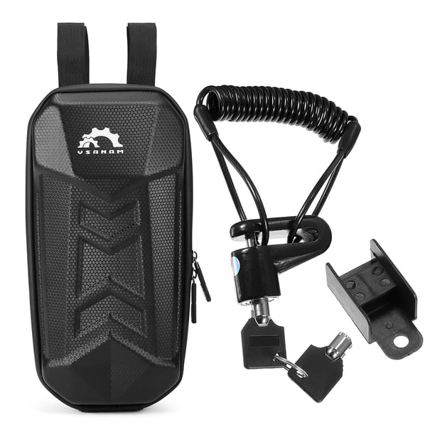 Scooter Pack Bolsa de almacenamiento impermeable para scooter eléctrico con bloqueo de freno de disc YSANAM Scooter Pack
