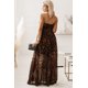 thumbnail image 1 of ABPHQTO Vestido largo con estampado de leopardo y estampado de leopardo para mujer, 1 of 5