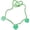 Style D, variant on St. Patrick's Day Clover Shamrock Green Bead Pendant Necklace Cute Irish Holiday Good Lucky Green Leaf Acrylic Necklace for Women Party Jewelry Gift