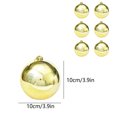 thumbnail image 2 of Vrorvz Christmas Decorations for Tree Shatterproof Hanging Balls Set of 6 Plastic Tree Pendant for Holiday Party Wedding Indoor Decor Christmas Bulbs Ornaments Vintage Christmas Ornaments 12in Gold, 2 of 7