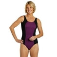 thumbnail image 6 of Sporti Textured Chlorine Resistant One Piece, High Cut, Soft Cup, Athletic (Women’s), 6 of 12