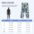 thumbnail image 4 of Sigee Butterflies Skull Bows print Men's Pajama Pants Lounge Sleep Bottoms with Elastic Waistband and Pockets-Large, 4 of 6