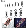 thumbnail image 5 of Beisidaer 20X Fising Ball Bearing Swivels Split Rings For Sea Fishing 0/1/2/3/4/5/6/7/8/9, 5 of 7
