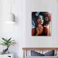 thumbnail image 4 of Acheng African American Wall Art Black Woman Wall Art Graffiti Painting Poster Abstract Wall art Afro Black Girl Hairstyle Canvas Wall Art Modern Home Decoration For Living Room 12x16 in, 4 of 5