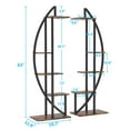 thumbnail image 7 of Tribesigns 5-Tier Plant Stand with Hook, Multifunctional Curved Display Shelf Flower Stand Rack, 7 of 7