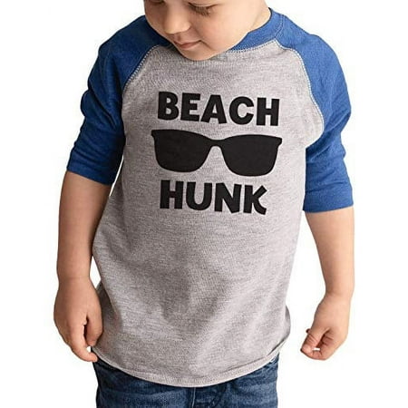 

7 ate 9 Apparel Kids Beach Hunk Summer Boys Blue Shirt