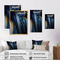 thumbnail image 4 of Designart Abstract Geode Geometric Blue II Canvas Wall Art, 4 of 5