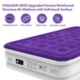 thumbnail image 4 of CHILLSUN Queen Air Mattress with Built-in Pump, 18" Double-High Inflatable Bed for Home & Camping, 4 of 7