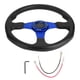 thumbnail image 1 of VOBOR 350 mm/14 Pulgadas, Volante Deportivo, Plato Profundo, 6 Pernos, Accesorio Universal Modificado(Azul), 1 of 12