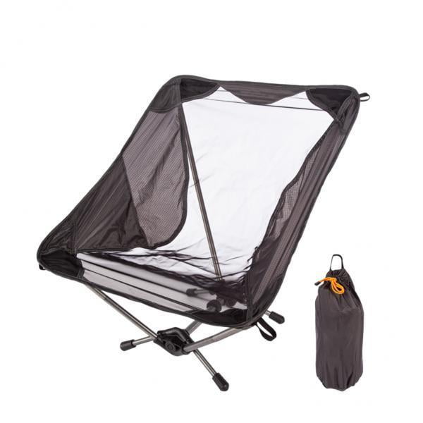 Sillas de Camping Cola 2x Plegables Compactas Portátiles Ultraligeras con Bolsa de Transporte