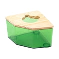 thumbnail image 1 of Caja de baño de arena para hámster, escondite de ducha para animales pequeños, contenedor de baño de arena acrílico Verde, 1 of 9