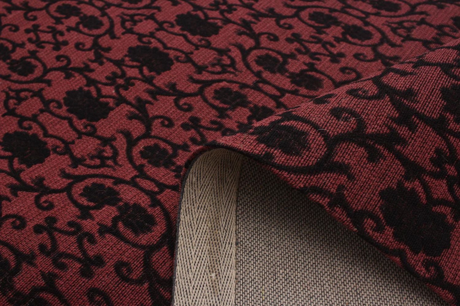 ECARPETGALLERY 4'8" x 6'9" Transitional Collage Handmade Area Rug for Living Room, Dining Room and Bedroom in Black