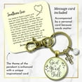 thumbnail image 2 of God is Good Ya'll Gutsy Goodness Bronze Keychain Southern Style Faith Saying Jewelry, 2 of 8