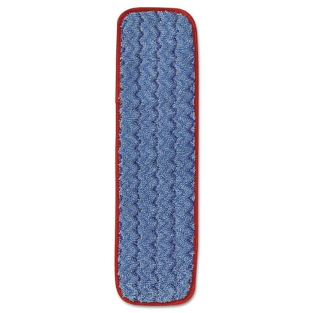 Rubbermaid Commercial Microfiber Wet Mopping Pad, 18.5" x 5.5" x 0.5", Red