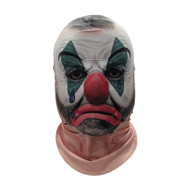 Sad Hobo Clown Mesh Stocking Full Face Head Mask Halloween Costume