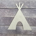 thumbnail image 2 of 5" Teepee, Unfinished MDF Art Shape by Wooden Craft Cutouts, 2 of 2