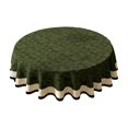 thumbnail image 2 of Round Polyester Tablecloth – 39in Stain Resistant Coffee Table Cover for Home Decor,Green, 2 of 6