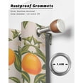 thumbnail image 6 of nqOlkjepod Outdoor Curtains for Patio Waterproof, Vintage Orange Outdoor Privacy Panels Grommet, Farmhouse Botanical Plants Leaves Fruit Blackout Outside Curtains for Porch/Cabana 54"x108", 1 Panel, 6 of 8