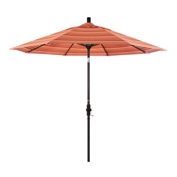 California Umbrella 9 ft. Sunbrella Aluminum Single Vent Tilt Market Umbrella