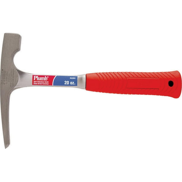 Plumb SS20BHN Brick Hammer, 20 oz, Solid Steel Head, 11 in L, Co