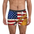 thumbnail image 2 of Bingfone American Flag And Baseball Men's Underwear - Casual Stretch Boxer Briefs-X-Large, 2 of 7