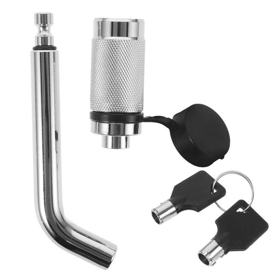 Houderco Heavy Duty Trailer Hitch Locks 1 Set for Security Usage Silver Cast Steel
