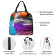 thumbnail image 4 of Easygdp Lizard With Sunglasses Colorful Bolsa Térmica Premium - Tela Oxford Impermeable, Gran Capacidad, Bolsillo Frontal, Unisex para Trabajo, Escuela, Actividades al Aire Libre y Picnics, 4 of 8