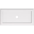 thumbnail image 1 of Ekena Millwork CMP38X19RE-03000 3 in. ID x 13.25 in. Rectangle Architectural Grade PVC Contemporary Ceiling Medallion, 1 of 1