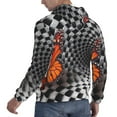 thumbnail image 6 of Lsque Butterflies Optical Illusion Pattern Casual Men's Hoodie,Hooded Sweatshirt with Kangaroo Pocket,Pullover Hoodie-3X-Large, 6 of 7