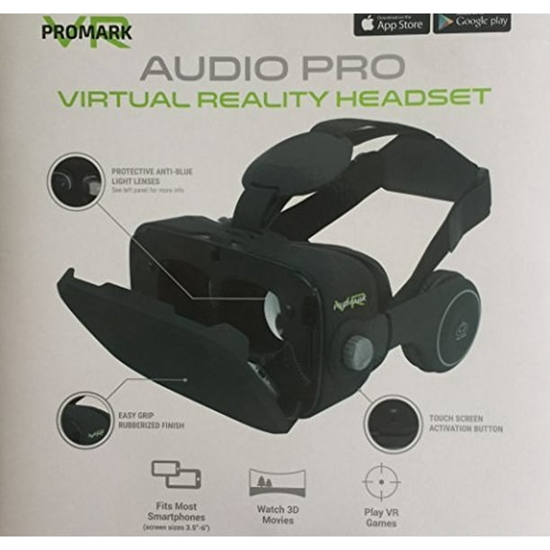 promark virtual reality goggles with built in headset for google play