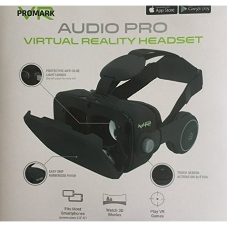 promark virtual reality goggles with built in headset for google play, app store, fits most (Best Virtual Baby App)
